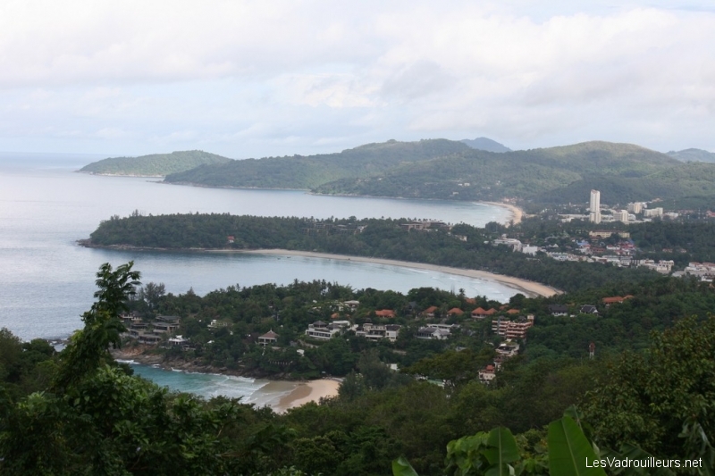 Vue panoramique sur l'île