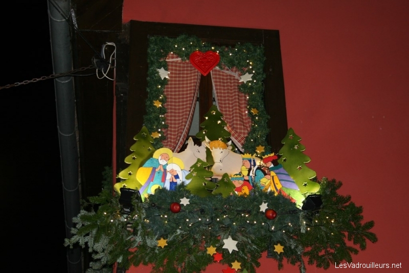 Maison décorée pour Noël