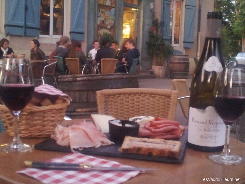 Bar à vin à Beaune en Bourgogne