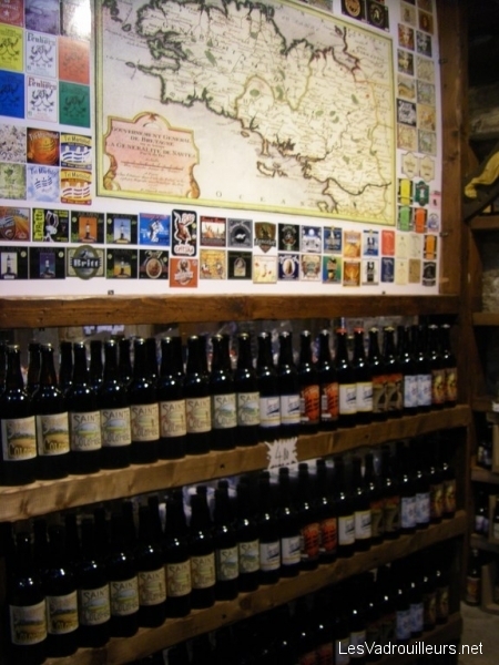 Carte des différentes bières bretonnes