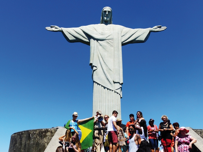 Le Christ rédemtpeur au Corcovado à Rio