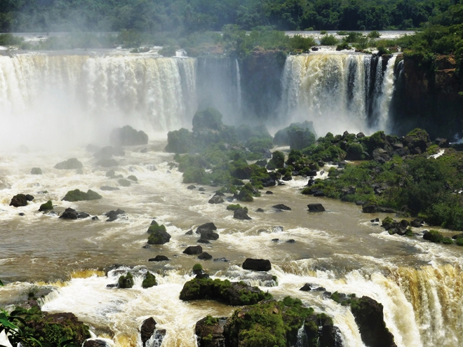 Les chutes d'Iguazu côté Brésil