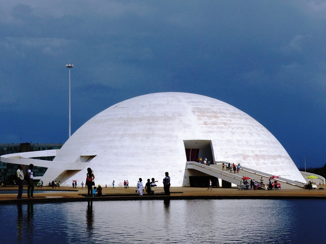 Le musée national à Brasilia