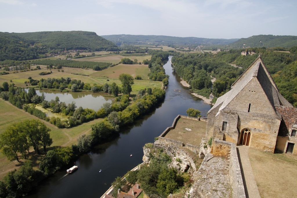 Le Périgord noir : Vue panoramique depuis Château de Beynac