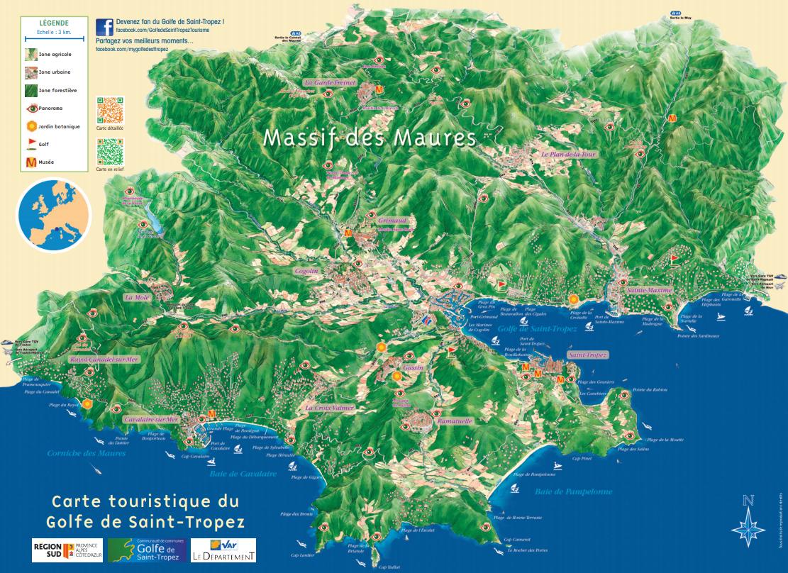 Golfe de Saint-Tropez : carte
