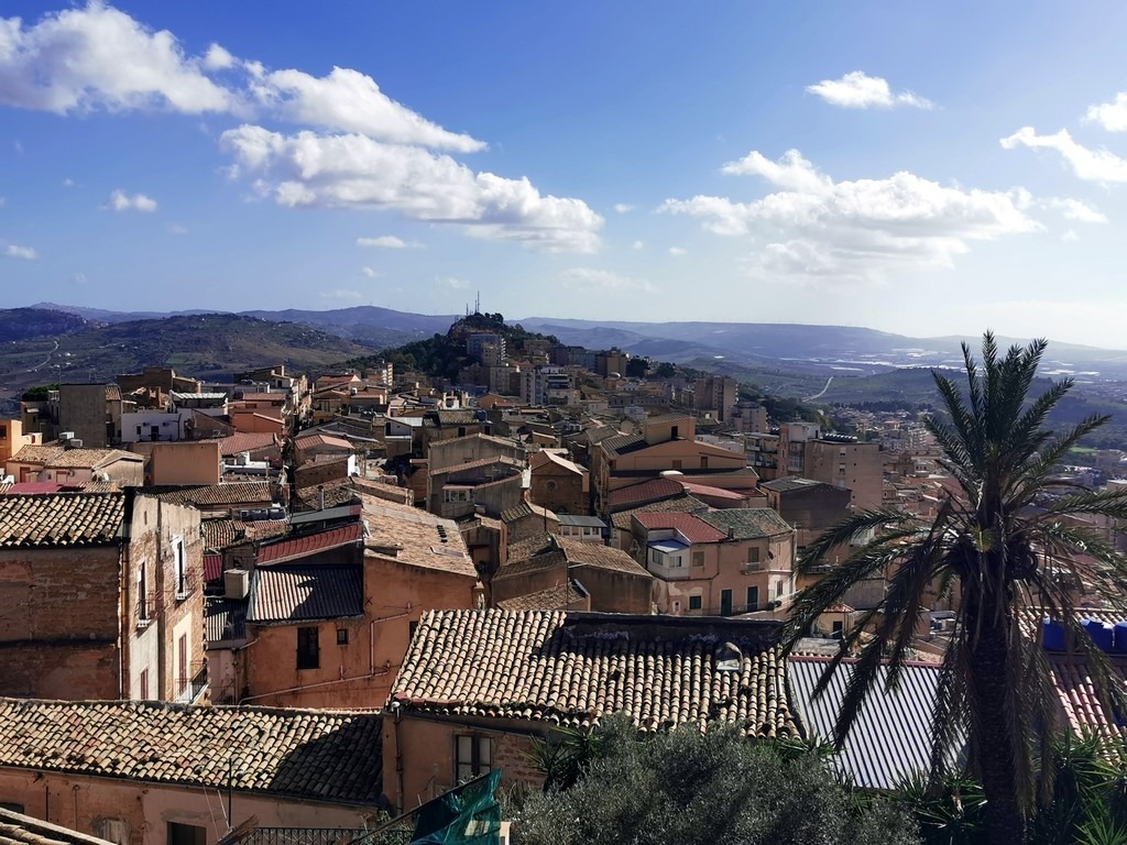 Sicile en Novembre : Vue sur les toits d'Agrigente